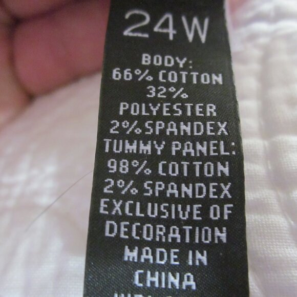 INC Jeans 24W Skinny Leg Slim Tech Fit Black Red Shine - Picture 6 of 7